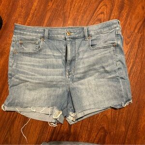 American Eagle Outfitters Blue Jean Shorts Casual Cut-Off Style